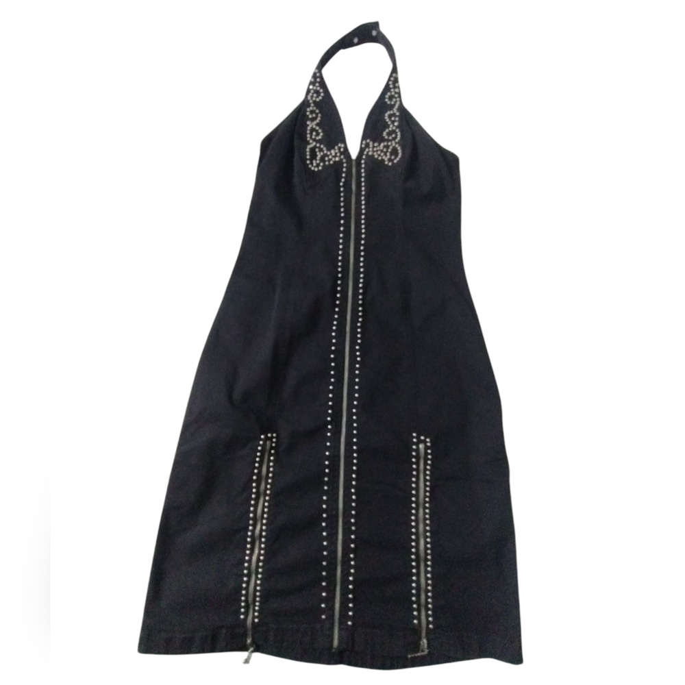 Y2K Vtg Brazil Roxx Women's Medium Studded Whimsigoth Gothcore Cyber Punk‎ Dress